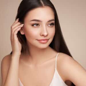 Woman has clean, fresh skin after skin rejuvenation treatments in San Francisco