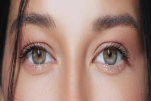Close-up of woman's attractive eyes - does she need cosmetic surgery yet